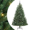 vidaXL Umjetno božićno drvce s nogom Zelena 210 cm PVC i metal