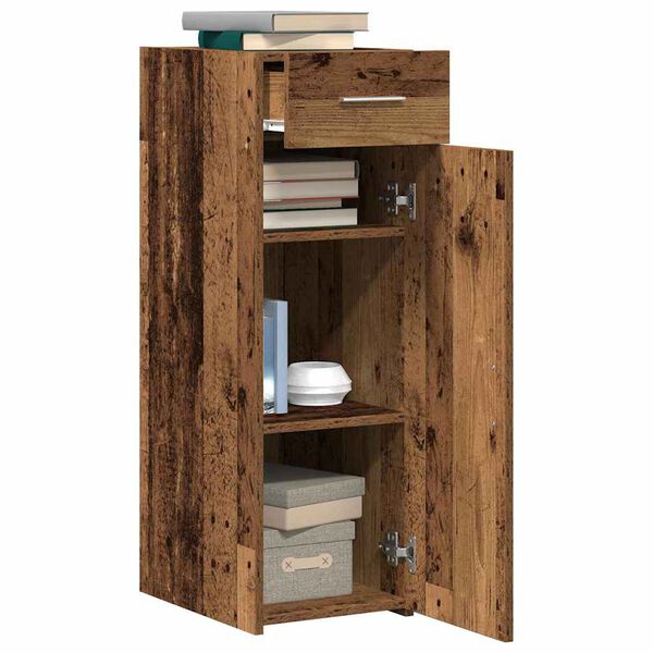 vidaXL Kreveta s ladicama Staro drvo 30 x 42,5 x 93 cm