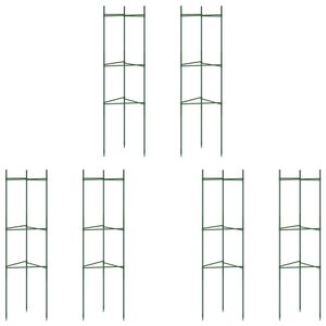 vidaXL Kavezi za rajčice 6 kom 116 cm od čelika i PP-a