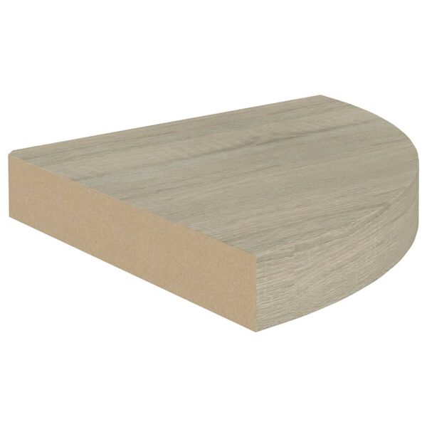 vidaXL Plutajuće kutne police 4 kom boja hrasta 25 x 25 x 3,8 cm MDF