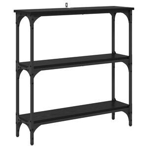 vidaXL Konzolna stolica Crni hrast 75 x 22,5 x 75 cm Konstruirano drvo
