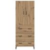 vidaXL Highboard Umjetnički hrast 69,5 x 34 x 180 cm Konstruirano drvo