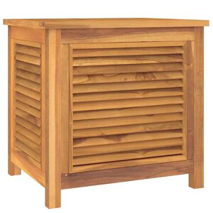 vidaXL Vrtna kutija za pohranu s vrećom 60x50x58 cm masivna tikovina