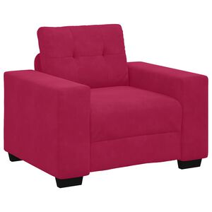 vidaXL Sofa fotelja vino crvena 100x78x80 cm bar&scaron;un