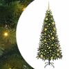 vidaXL Umjetno božićno drvce s stalakom Zelena 180 cm PE i PVC