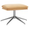 vidaXL Tabure krem 60x60x35 cm od mikrovlakana