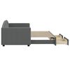 vidaXL Dnevni krevet na razvlačenje i ladice tamnosivi 80x200 cm