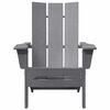 vidaXL Sklopiva Adirondack stolica Svijetlo siva 74.5 x 80.5 x 90cm