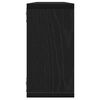 vidaXL Zidne kockaste police 4 kom crni hrast 100x15x30 cm