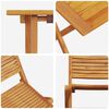 vidaXL Sklopivi bistro set 3 pcs Smeđa Čvrsto drvo akacije