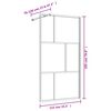 vidaXL Stijenka za walk-in tu&scaron; sa staklom ESG crvena 115 x 195 cm