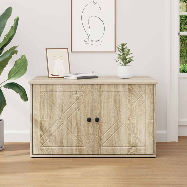 vidaXL Mačja Kuća Sonoma 85 x 55 x 50,5 cm Konstruirano drvo