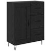 vidaXL Highboard s ladicama 2 pcs Crni hrast Konstruirano drvo