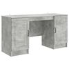vidaXL Stol Betonska siva 142,5 x 50 x 75 cm Konstruirano drvo