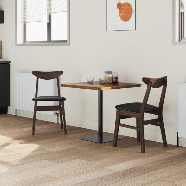 vidaXL Trpezarijske stolice 2 pcs Svijetlosmeđa 42 x 47.5 x 81 cm