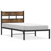 vidaXL Metalni okvir kreveta bez madraca boja hrasta 80x200 cm