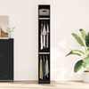vidaXL Ormarić Crni hrast 30 x 50 x 200 cm Konstruirano drvo