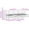 vidaXL Set lounge namje&scaron;taja za vrt 7 pcs Vosak Smeđa Masivna borovina