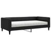 vidaXL Dnevni krevet s madracem crni 100 x 200 cm od tkanine