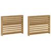 vidaXL Modul naslona za ruke 2 pcs Bijela 78,5 x 10 x 61 cm