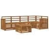 vidaXL Set vanjskih sofa 6 kom. Prirodna Poliester
