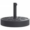 vidaXL Baza suncobrana za stupove &Oslash; 38/48 mm 25 kg okrugla