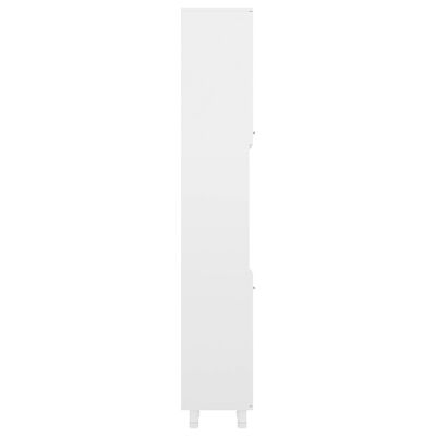 vidaXL Kupaonski ormarić sjajni bijeli 30x30x179 cm konstruirano drvo
