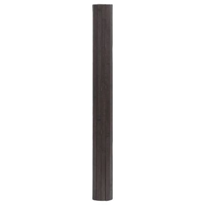 vidaXL Tepih pravokutni tamnosmeđi 60 x 400 cm od bambusa