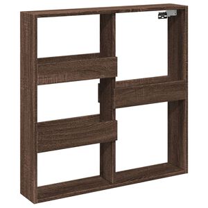 vidaXL Zidni ormarić smeđa boja hrasta 80x15x80 cm konstruirano drvo