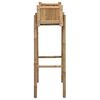 vidaXL Vrtni saksija s držačem Prirodna 50 x 38 x 114 cm Bambus