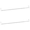 vidaXL Karni&scaron;e 2 kom bijelo-srebrne 90-135 cm aluminijske
