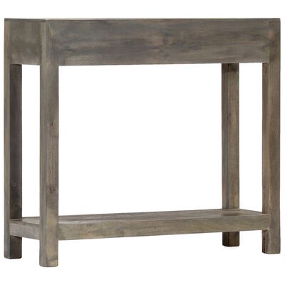 vidaXL Konzolni stol sivi 86 x 30 x 76 cm od masivnog drva manga