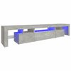 vidaXL TV ormarić s LED svjetlima siva boja betona 215x36,5x40 cm