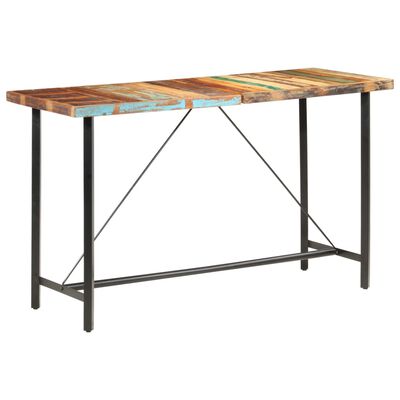 vidaXL Barski stol 180 x 70 x 107 cm od masivnog obnovljenog drva