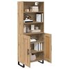 vidaXL Highboard Umjetnički hrast 69,5 x 34 x 180 cm Konstruirano drvo