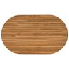 vidaXL Gornji dio stola 120 x 70 x 3,5 cm Ovalni Čvrsto teak drvo