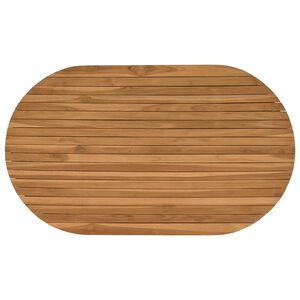 vidaXL Gornji dio stola 120 x 70 x 3,5 cm Ovalni Čvrsto teak drvo