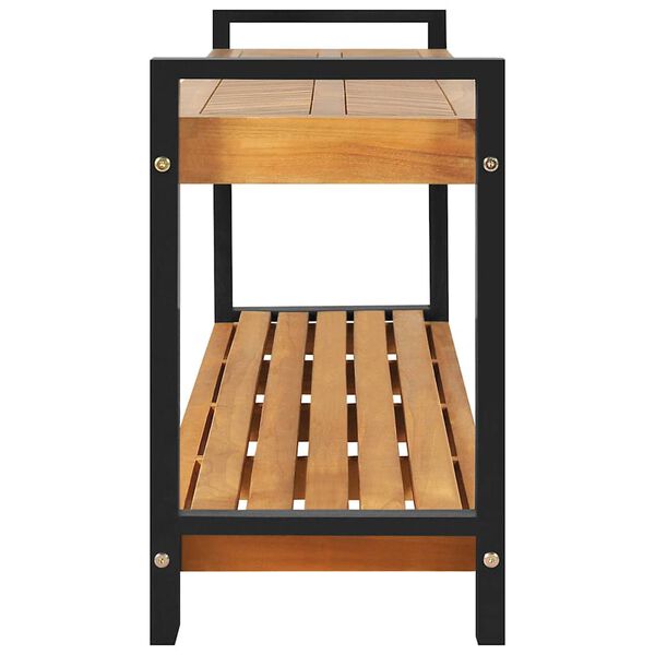 vidaXL klupa s pohranom Smeđa 160 x 30 x 50 cm Masivna tikovina