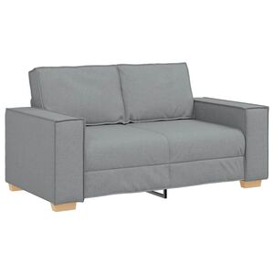 vidaXL Dvosjed Sofa Svijetlo siva 120 cm Tkanina