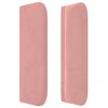 vidaXL Uzglavlje s u&scaron;ima ružičasto 183x16x78/88 cm bar&scaron;unasto