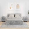 vidaXL Noćni ormarići s ladicama 2 pcs Betonski sivi 30,5 x 30 x 43 cm