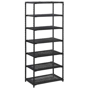 vidaXL Stalak za cipele crni 50 x 30 x 120 cm od poliratana