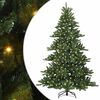 vidaXL Umjetno božićno drvce s nogom Zelena 240 cm PVC i čelik