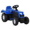 vidaXL Dječji traktor s pedalama plavi