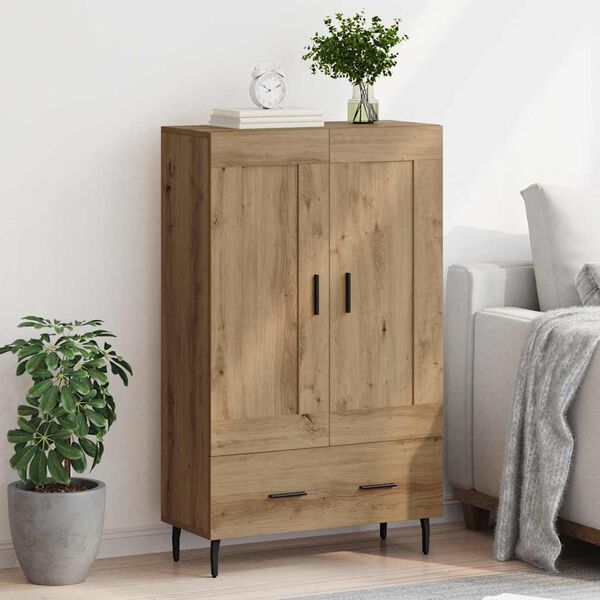 vidaXL Highboard Umjetnički hrast 69,5 x 31 x 115 cm Konstruirano drvo