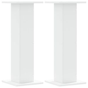 vidaXL Stalci za biljke 2 kom bijeli 30 x 30 x 80 cm konstruirano drvo