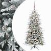 vidaXL Umjetno božićno drvce s nogom 150 cm 150 LED lampica