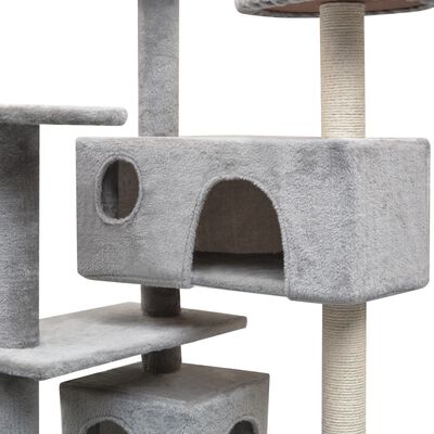 vidaXL Penjalica Grebalica za Mačke sa Stupovima od Sisala 125 cm Siva