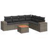 vidaXL 7-dijelni set vrtnih sofa sivi od poliratana