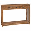 vidaXL Konzolna stolica Prirodna 110 x 30 x 80 cm Čvrsto teak drvo